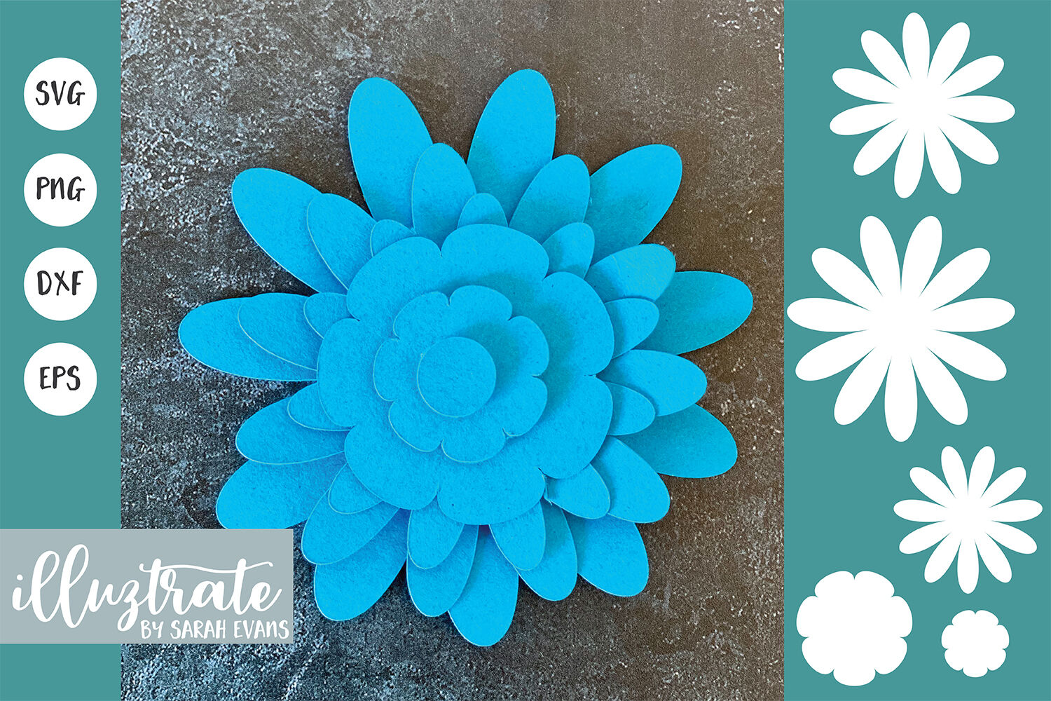 Free 3D Flower Svg Files For Cricut SVG PNG EPS DXF File