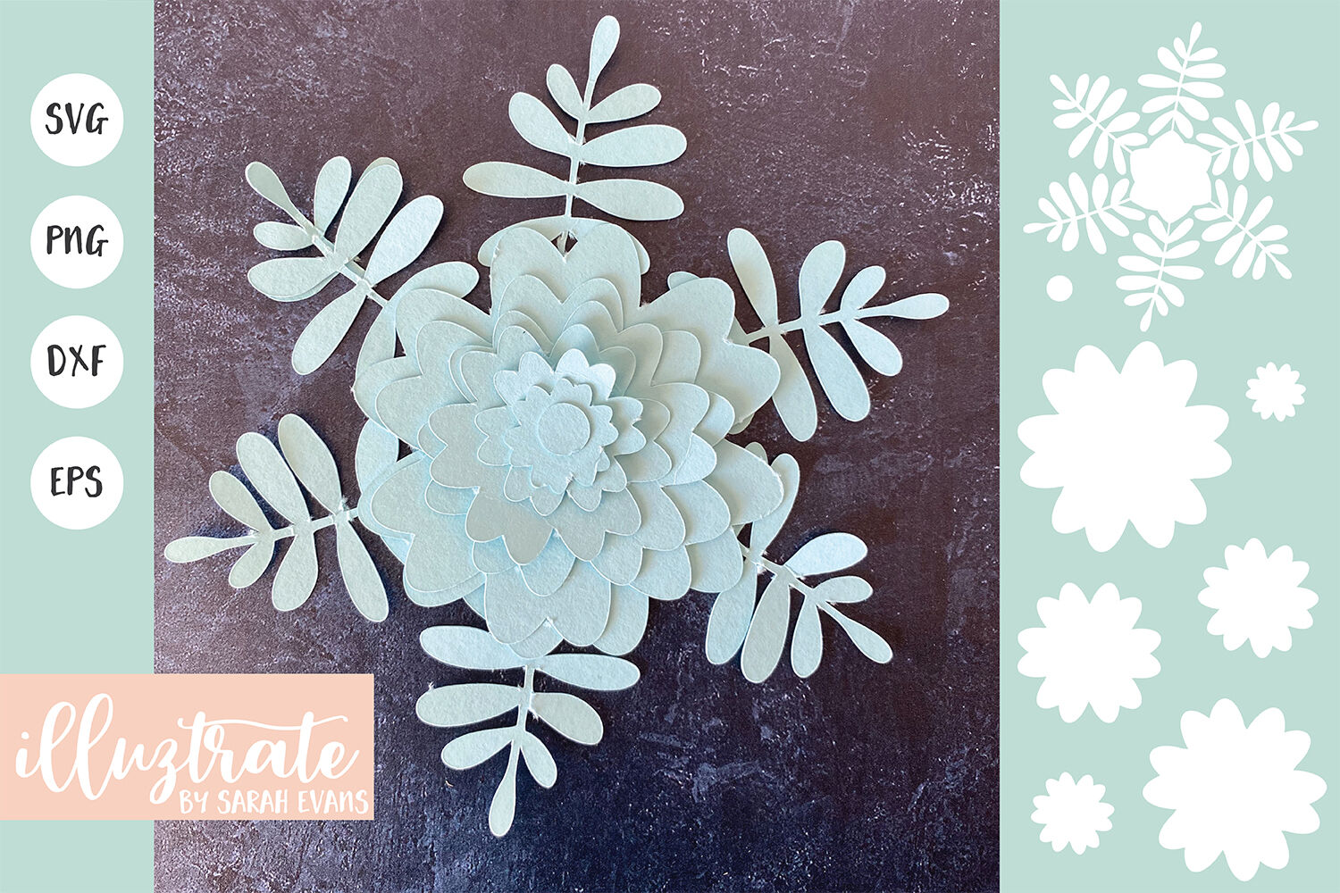 Download Flower Template Svg Cut File Paper Flower Scf 3d Flower Svg By Picpixpic Thehungryjpeg Com