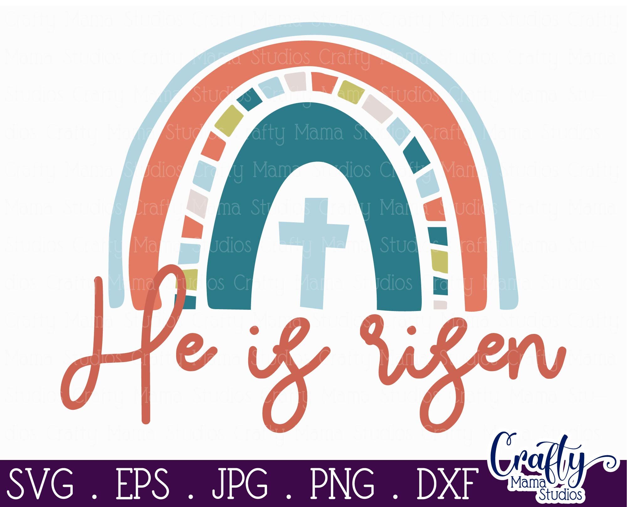 Download Easter Svg Christian Easter Svg He Is Risen Religious By Crafty Mama Studios Thehungryjpeg Com