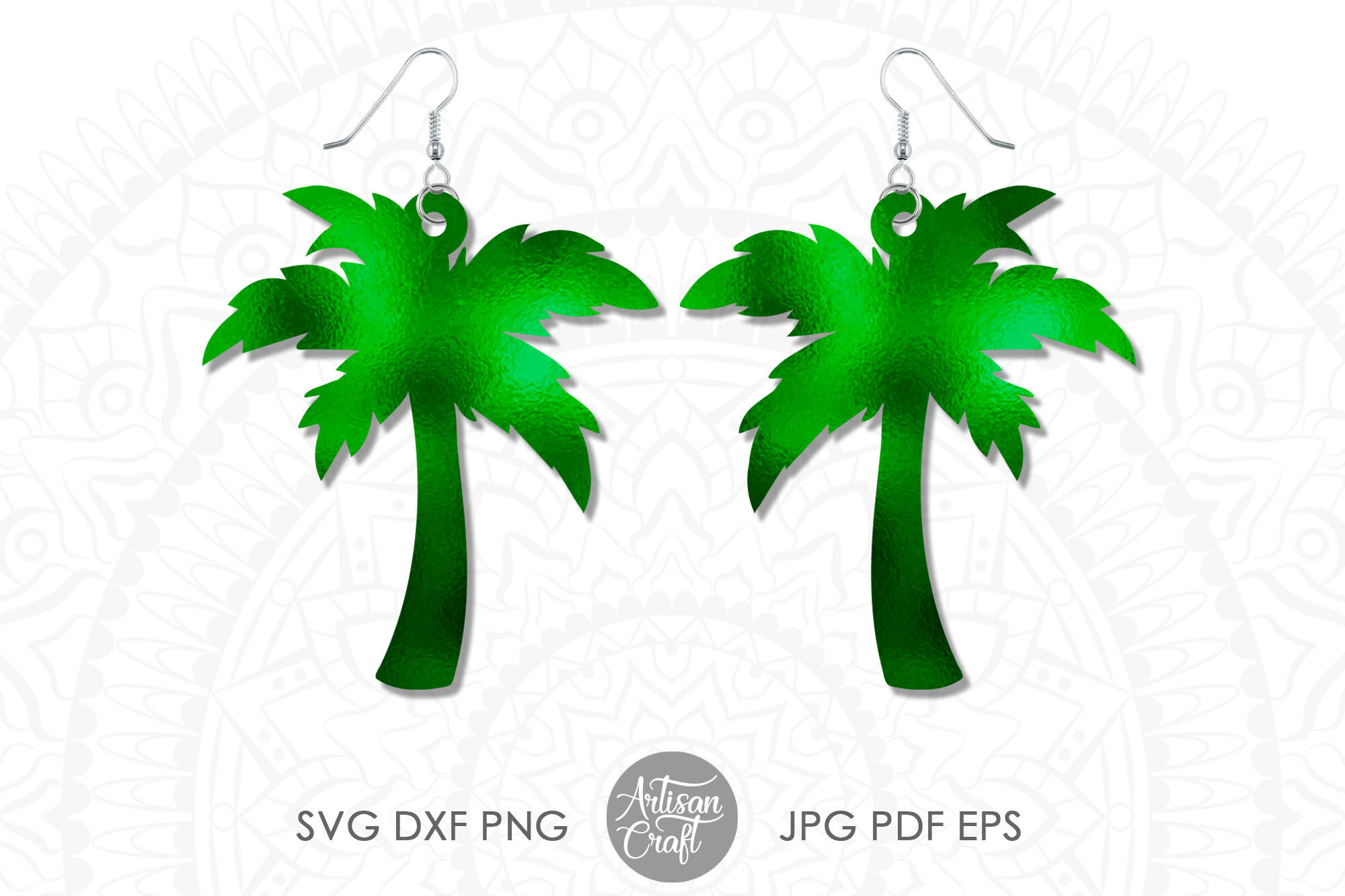 Download Palm Tree Earring Laser Svg Files Tropical Jewelry Tree Jewelry Su By Artisan Craft Svg Thehungryjpeg Com