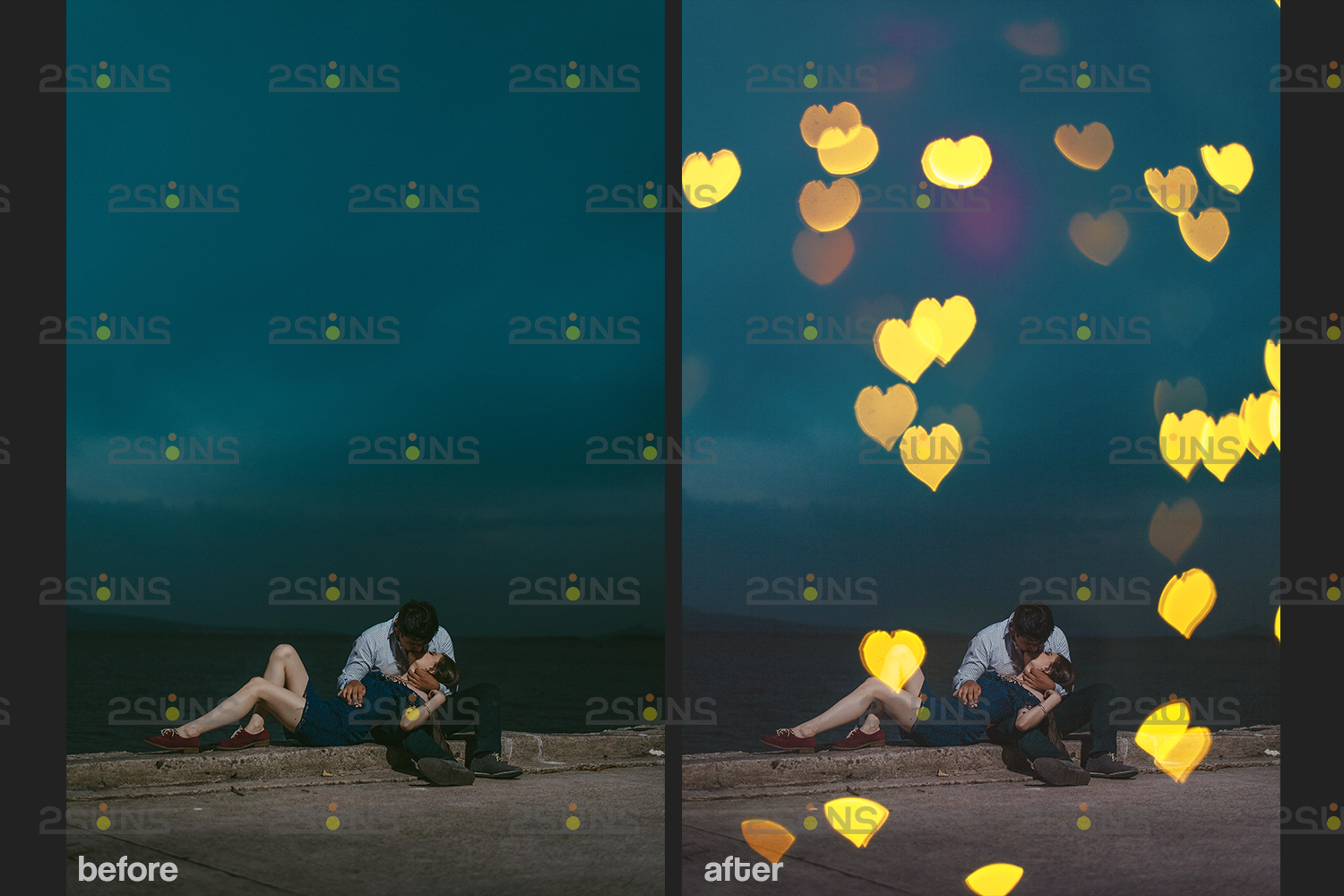 Valentine Overlay And Photoshop Overlay Bokeh Heart Backdrop Valentine By 2suns Thehungryjpeg