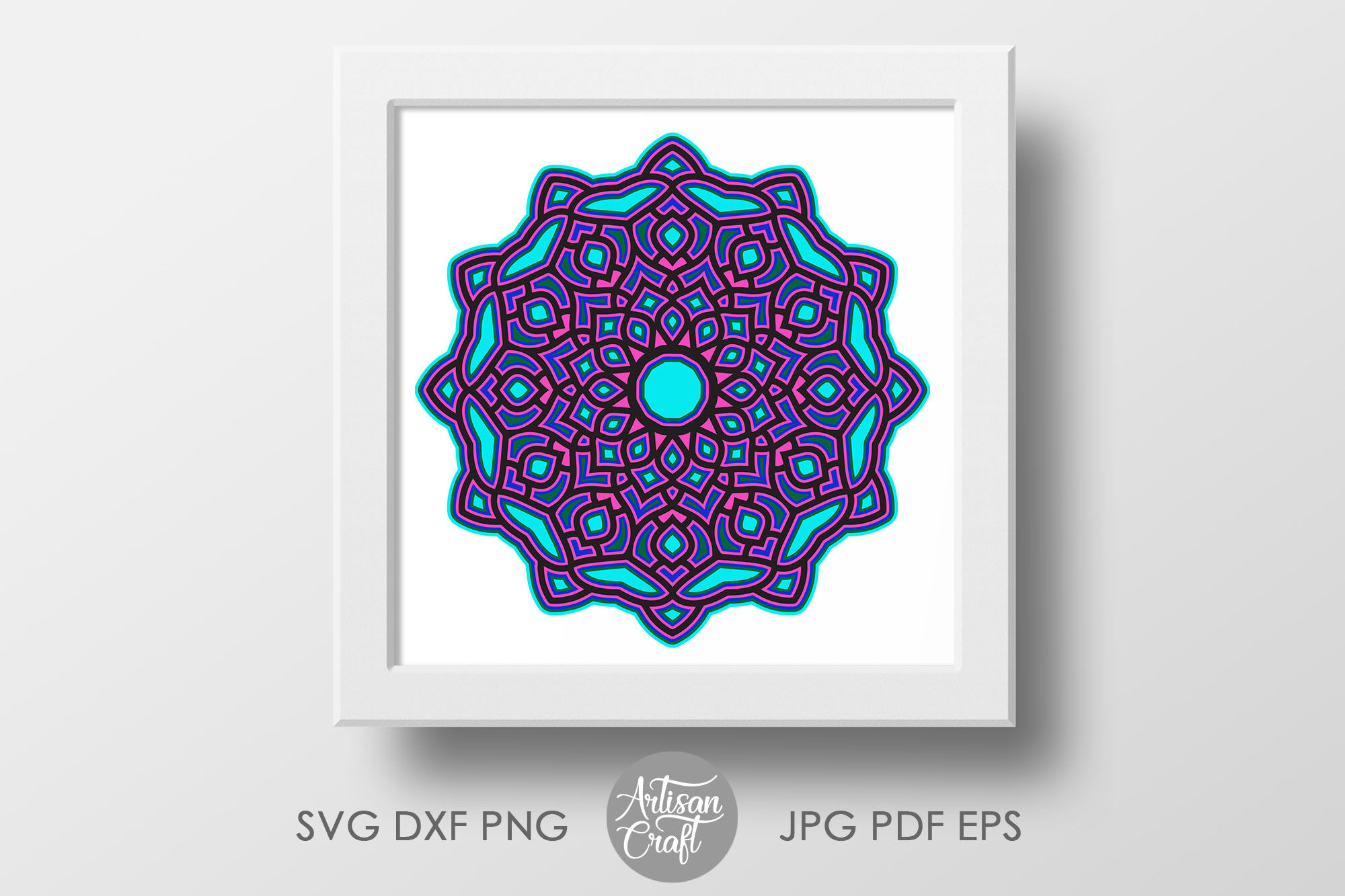 Download 3d Layered Mandala Svg Layered Design Files For Cricut Silhouette C By Artisan Craft Svg Thehungryjpeg Com