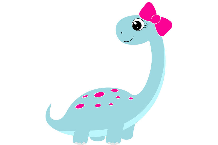 Download Dinosaur Svg Cute Dino Svg Dino Clip Art Dino Svg Design Girl Din By Lillyarts Thehungryjpeg Com