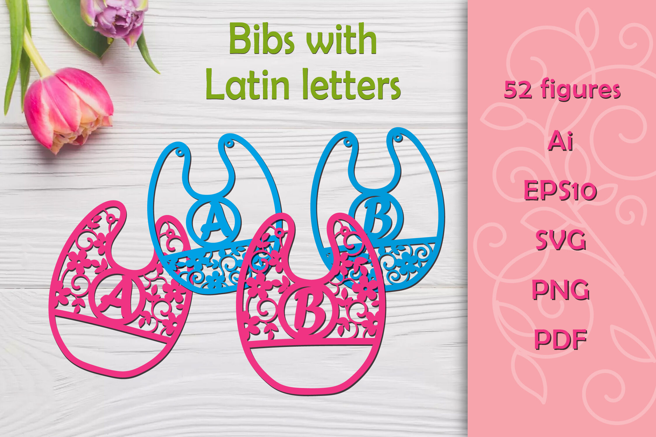 Download Bib Stencils With Latin Letters Svg By Svetlana Thehungryjpeg Com