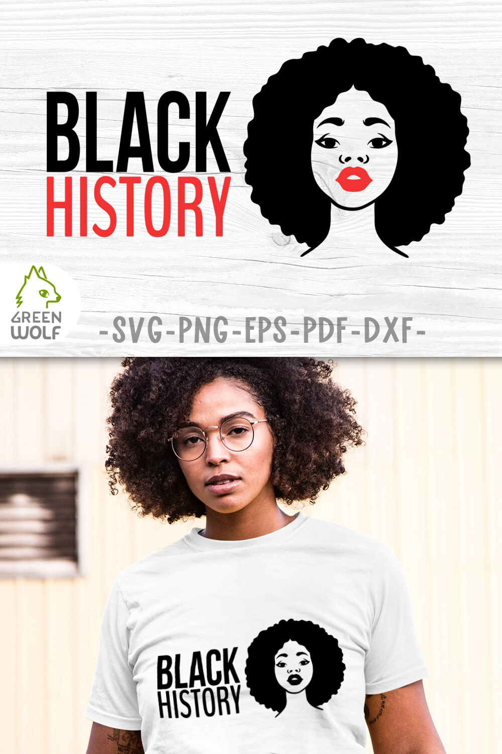 Download Black History Month Svg Black Woman Svg African American Svg Files By Green Wolf Art Thehungryjpeg Com
