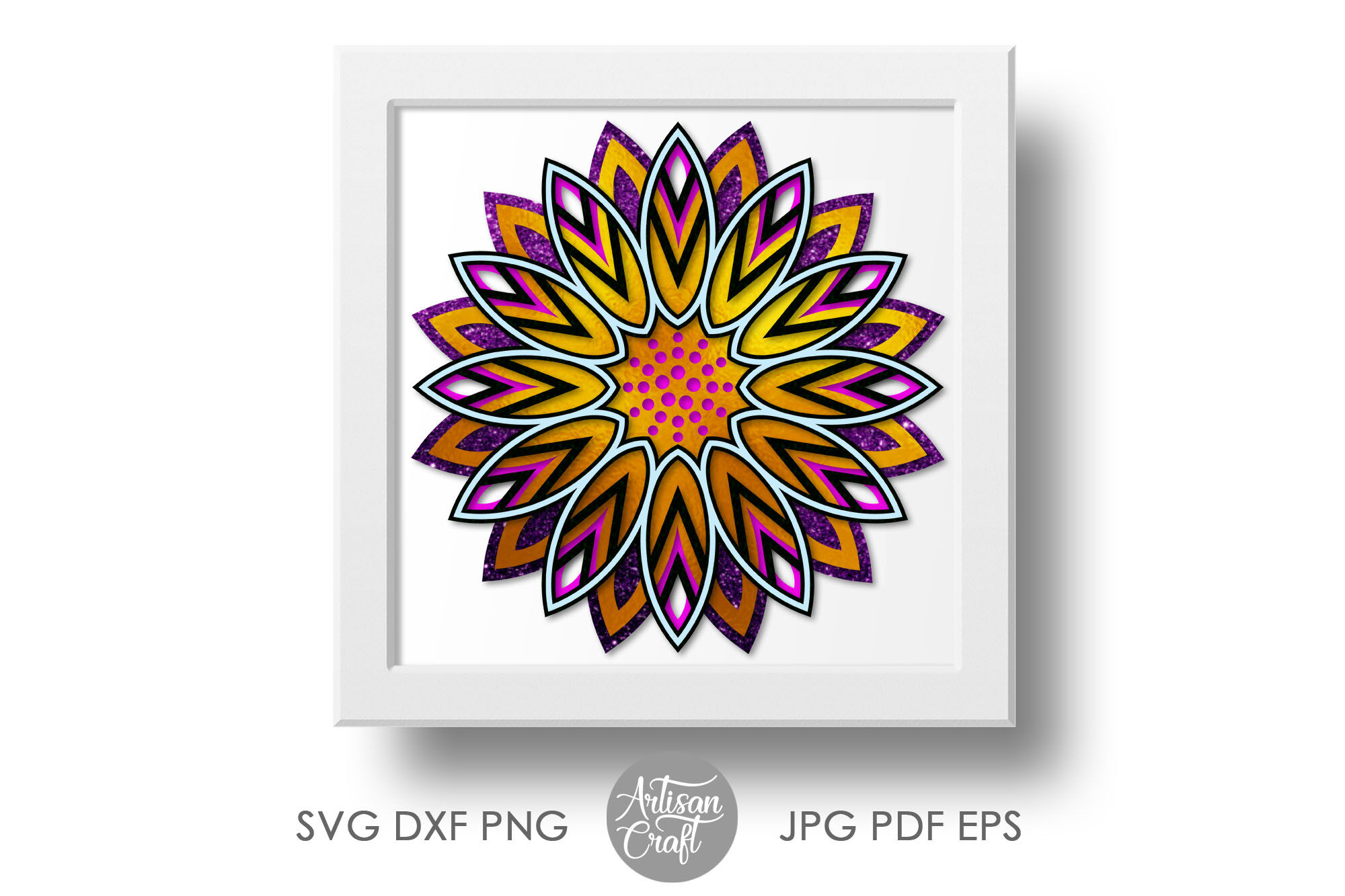 Download List of 3D Sunflower Mandala Svg - 320+ Best Quality File - Free S...