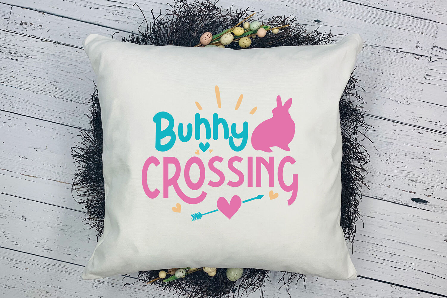 Download Easter Svg Bunny Crossing Easter Quotes Svg By Craftlabsvg Thehungryjpeg Com