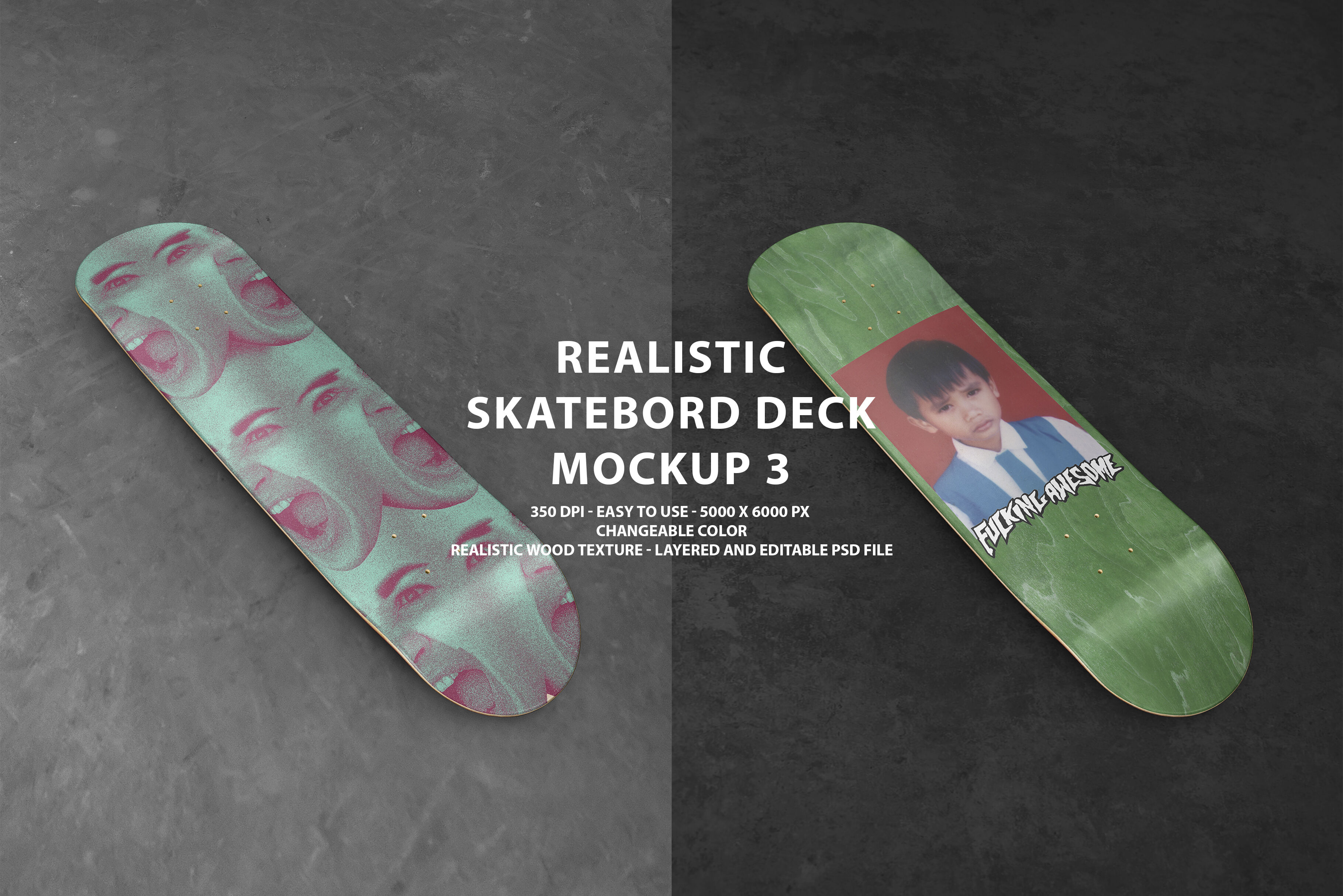 Download Realistic Skateboard Deck Mockup 3 By Uncentrifuged Pressure Thehungryjpeg Com