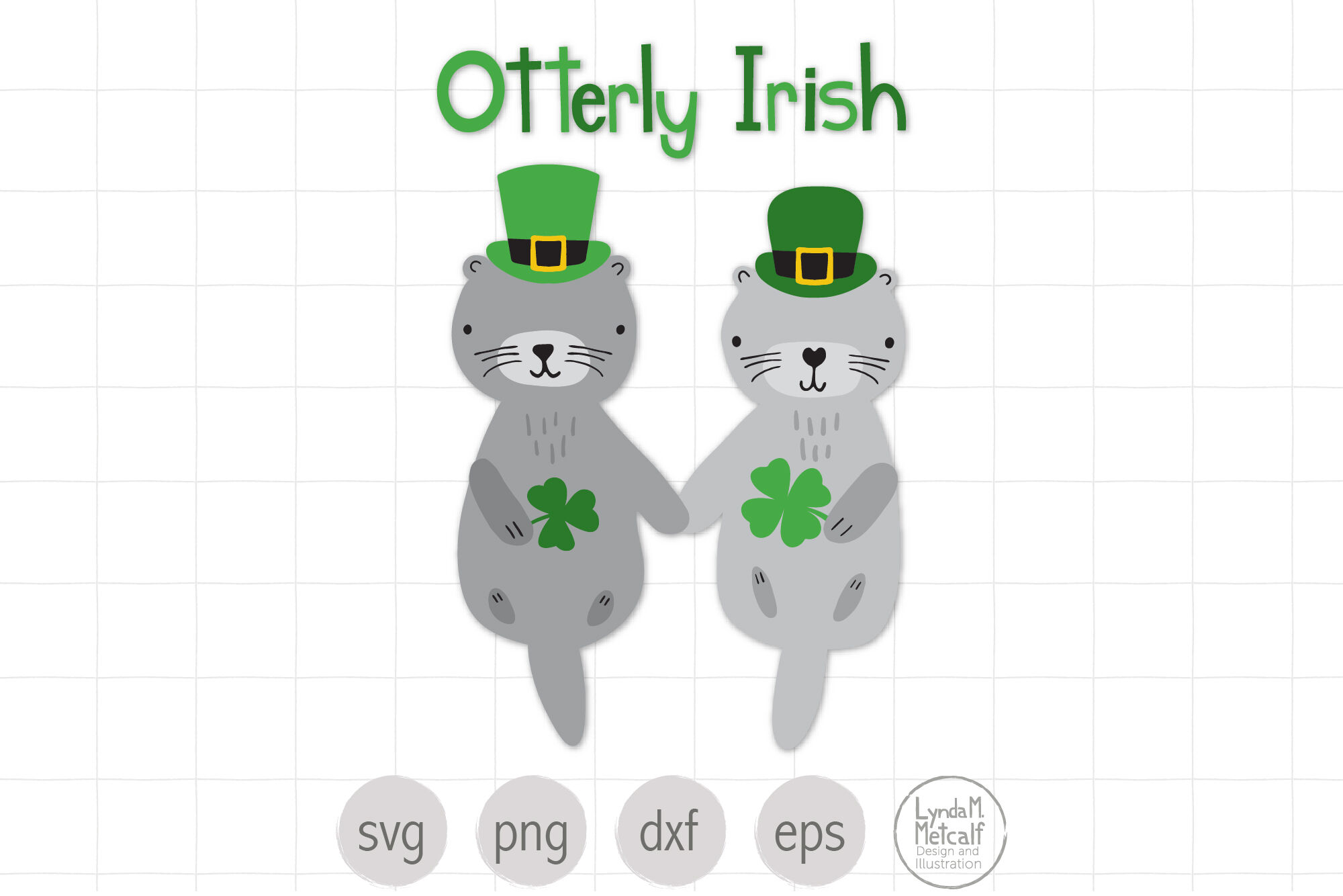Download St Patrick S Day Otter Svg Otters Svg Otterly Irish By Lyndammetcalf Thehungryjpeg Com