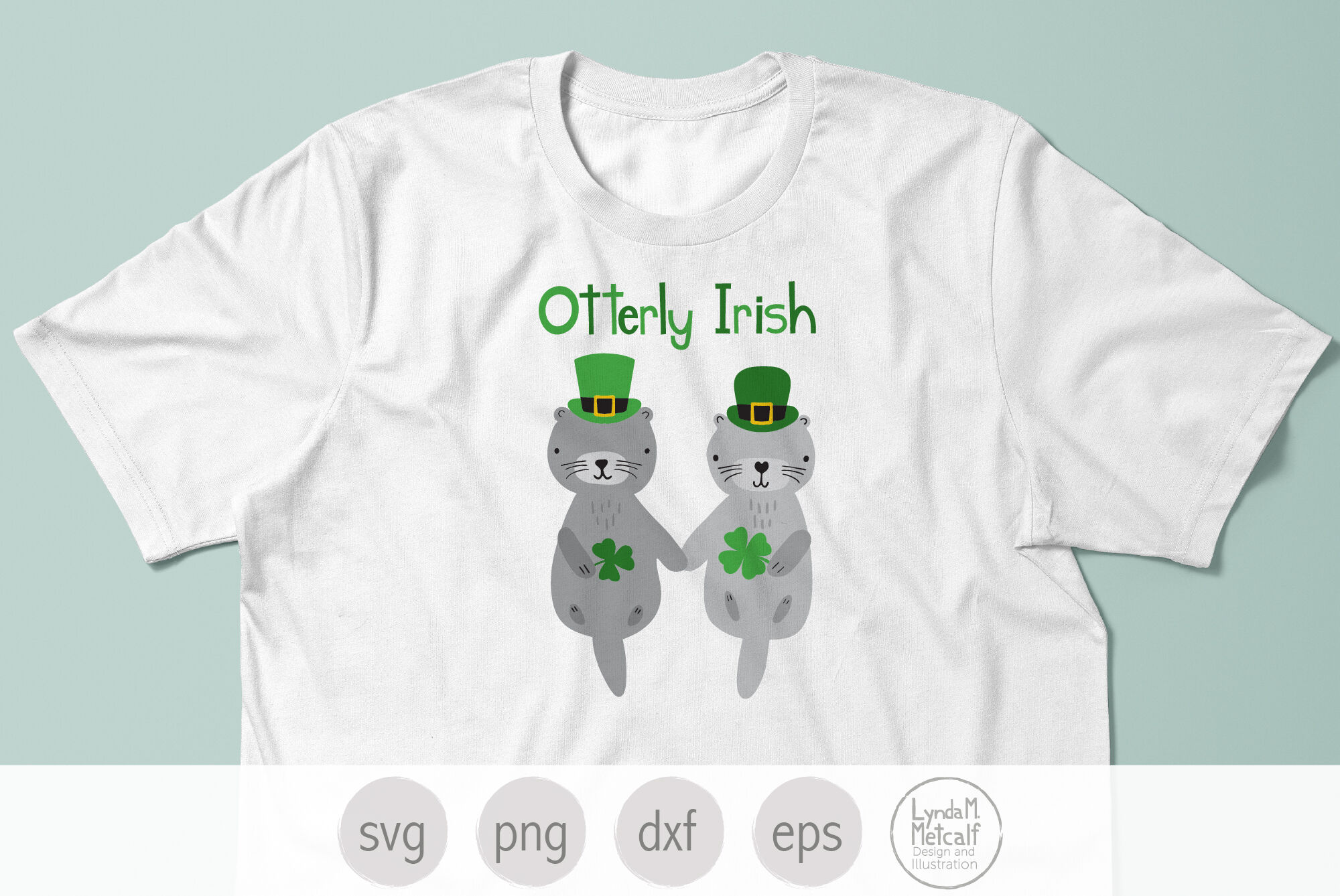Download St Patrick S Day Otter Svg Otters Svg Otterly Irish By Lyndammetcalf Thehungryjpeg Com