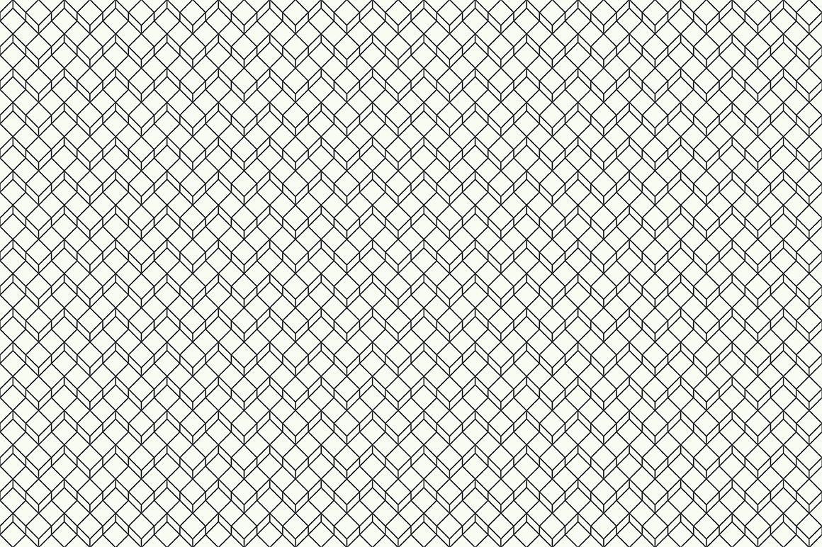 Hexagonal linear seamless patterns By Graphic Shop | TheHungryJPEG