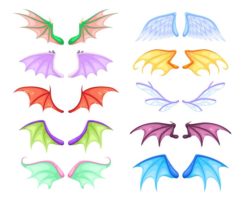 How To Draw Dragon Wings Folded