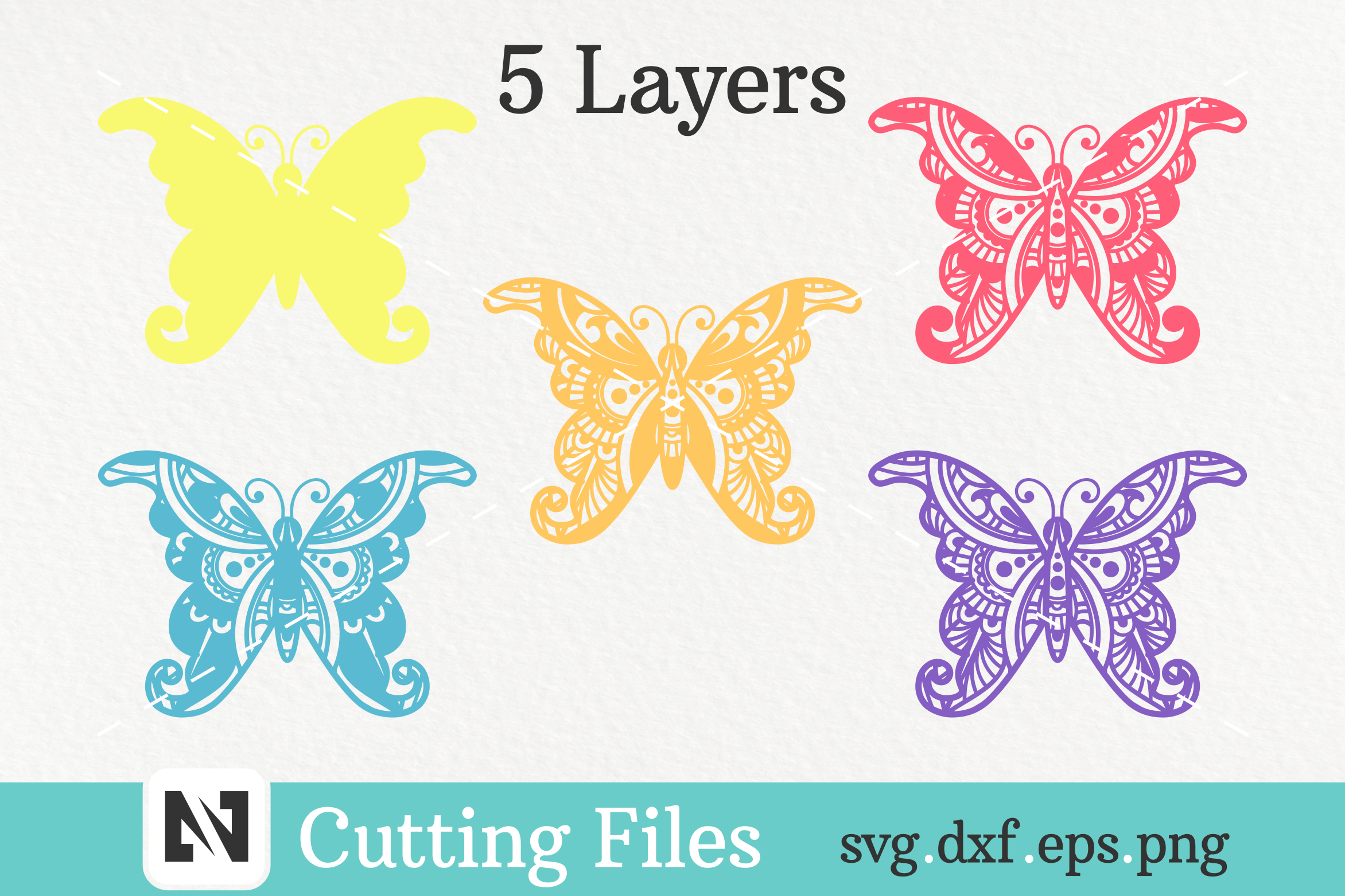 Free Free 223 Layered 3D Butterfly Svg Free SVG PNG EPS DXF File