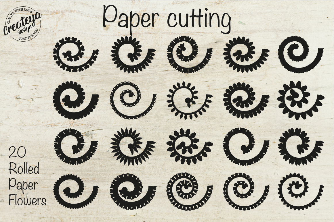 Download Rolled Flowers Rolled Flowers Svg Rolled Paper Flowers Rolled Flowe By Createya Design Thehungryjpeg Com
