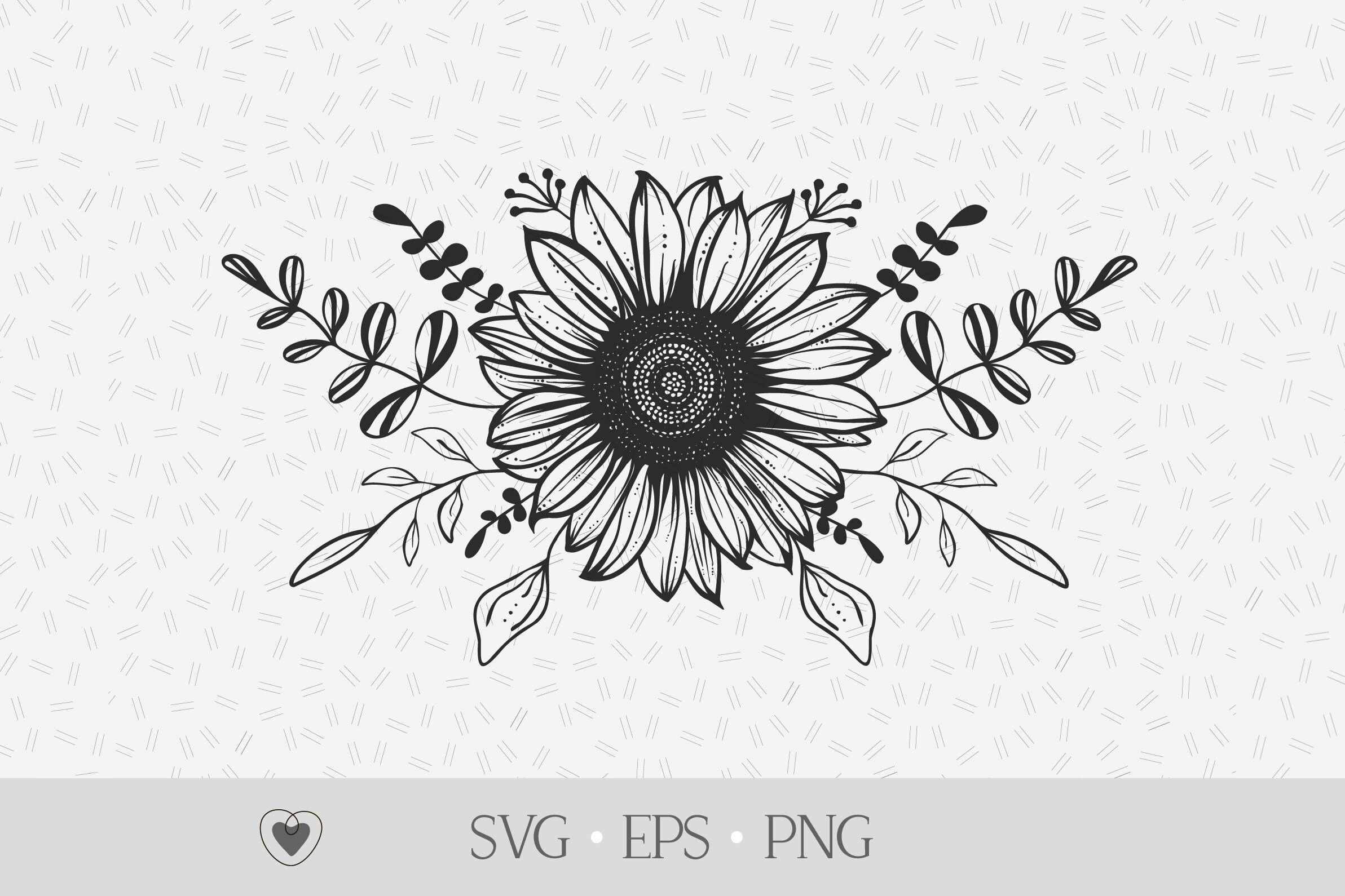 Free 286 Sunflower Svg Black And White Free SVG PNG EPS DXF File