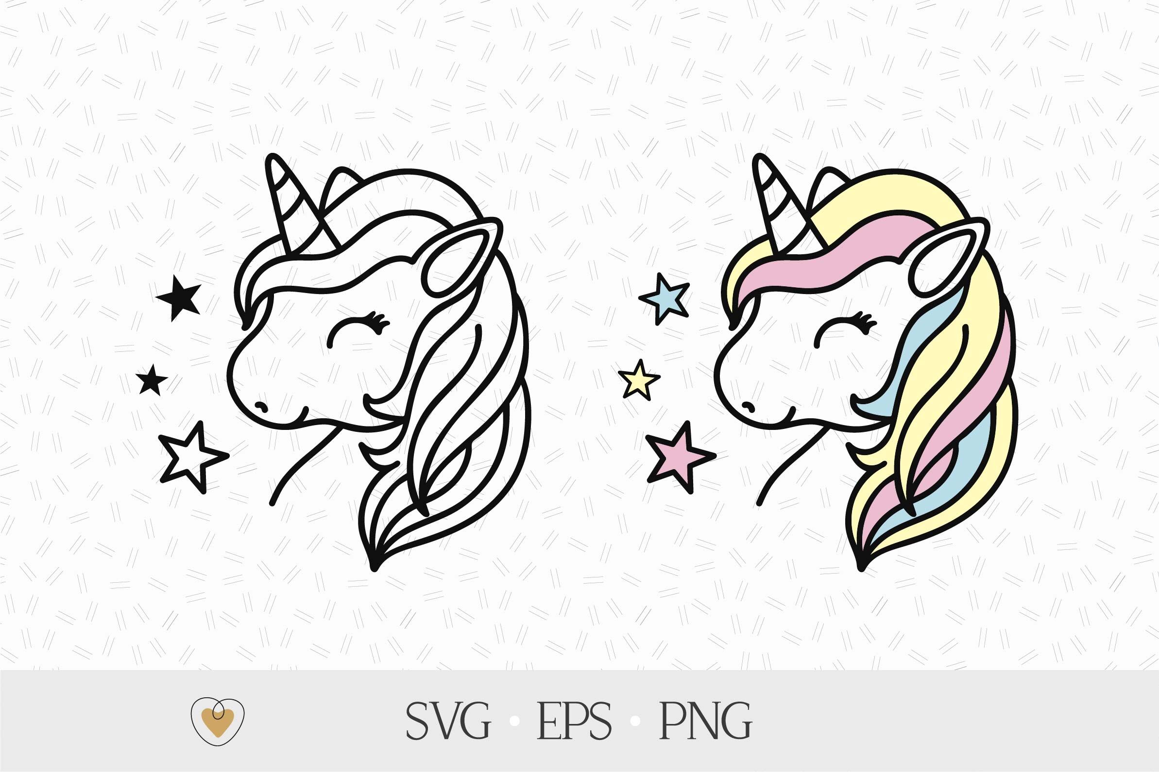 Unicorn svg, Unicorn face svg, Unicorn clipart By Pretty Meerkat
