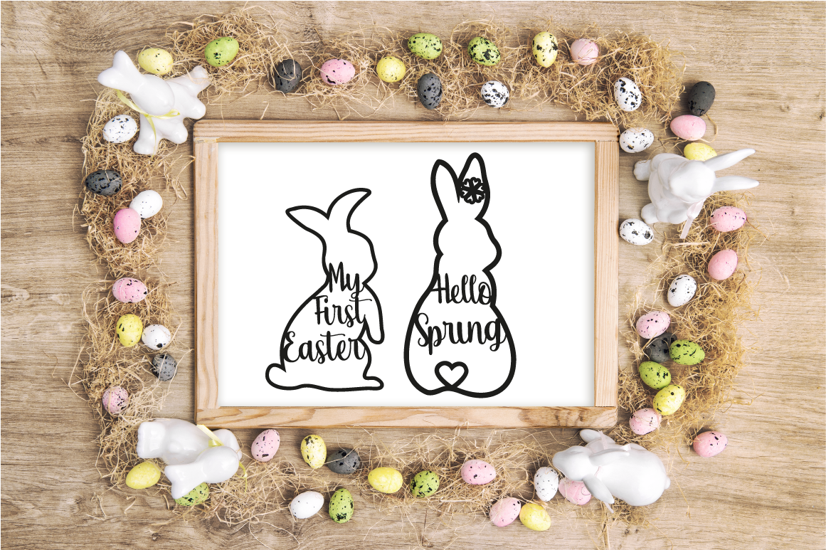 Easter svg. Easter bunny svg. My first easter. Easter Glowforge. By