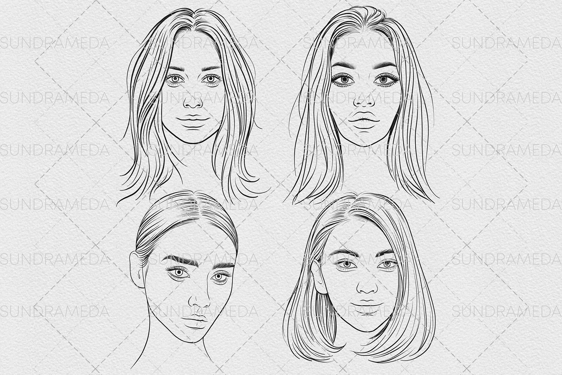 Face Stamp Brushes Procreate By Smotrivnebo Thehungryjpeg Com