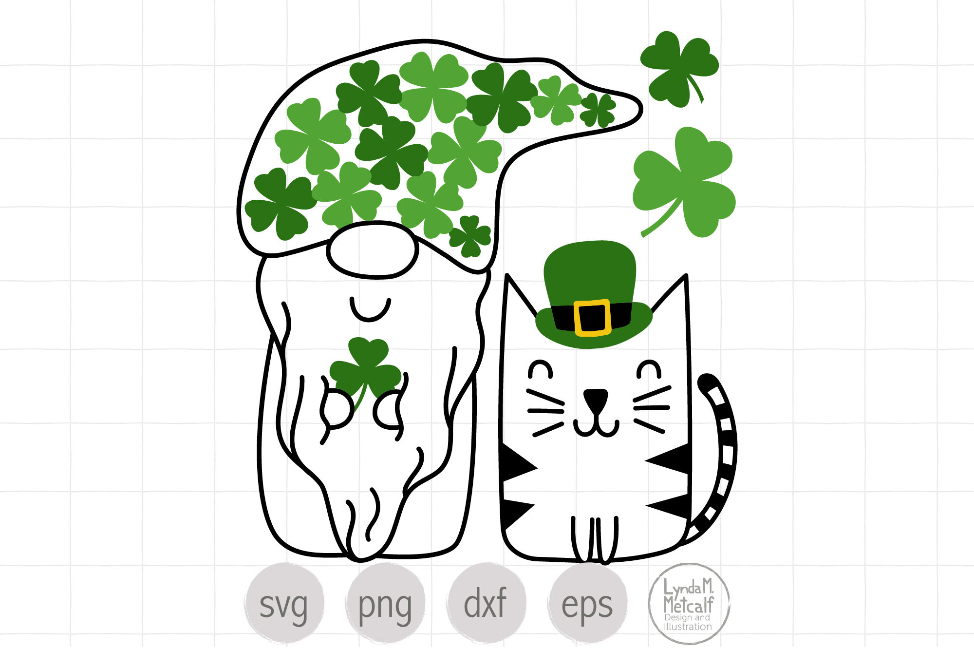 Download Gnome Svg For St Patrick S Day Irish Gnome Svg By Lyndammetcalf Thehungryjpeg Com