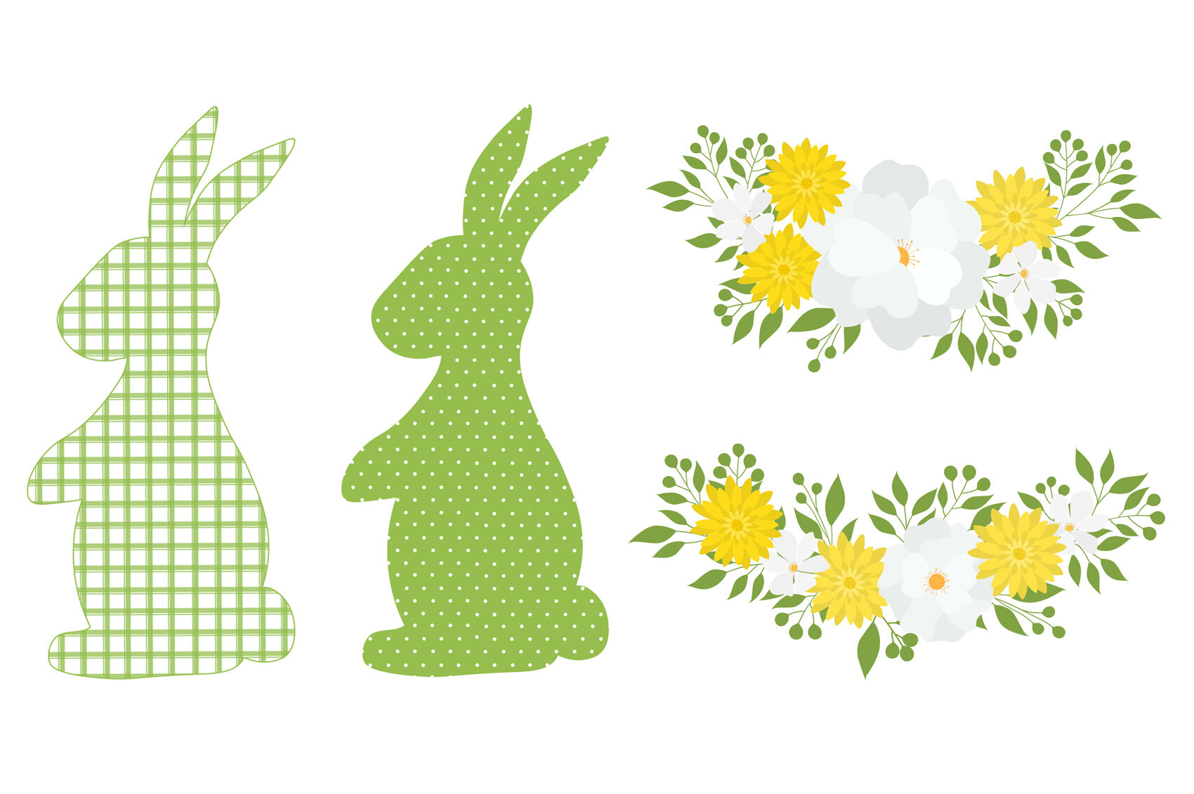 Download Easter Bunny Silhouette Happy Easter Card Easter Bunny Svg By Irinashishkova Thehungryjpeg Com