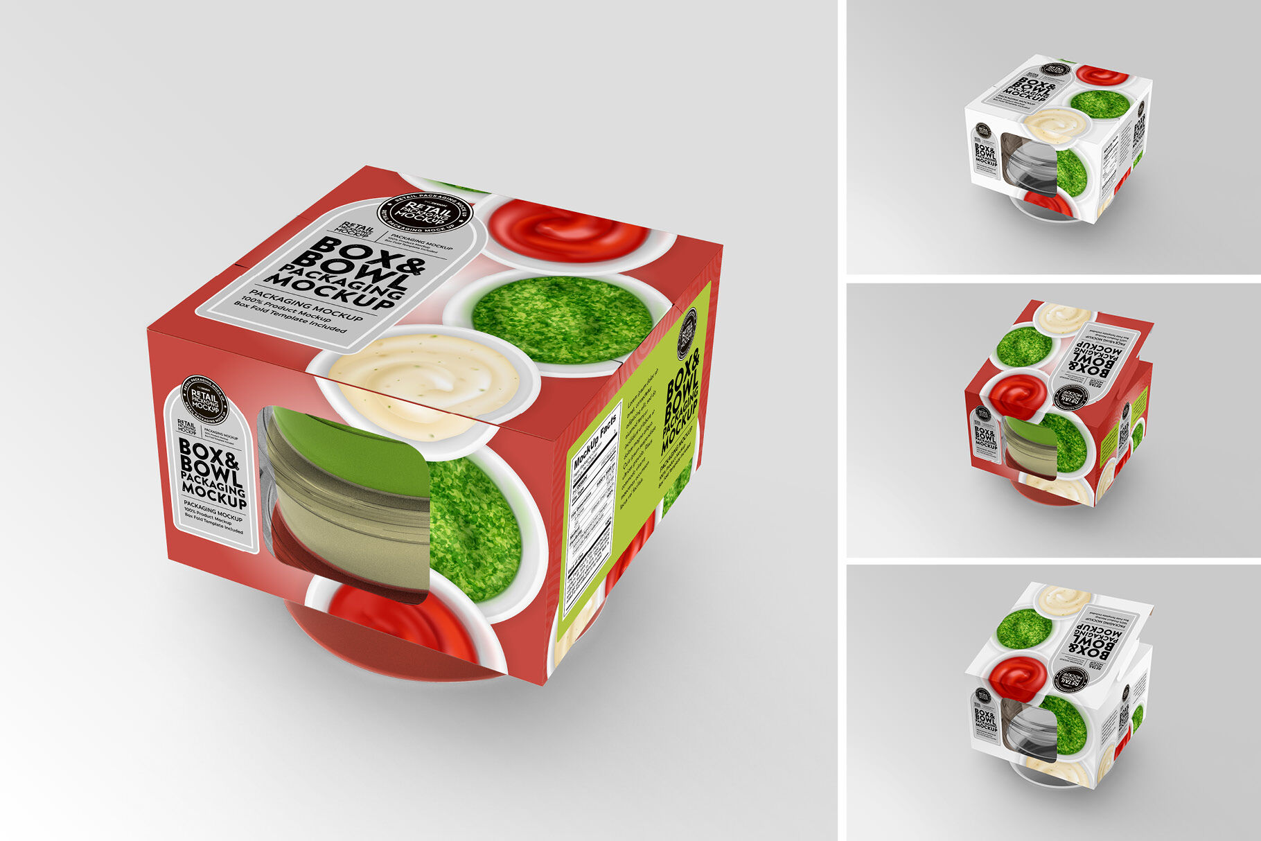 Download Box And Bowl Packaging Mockup By Inc Design Studio Thehungryjpeg Com