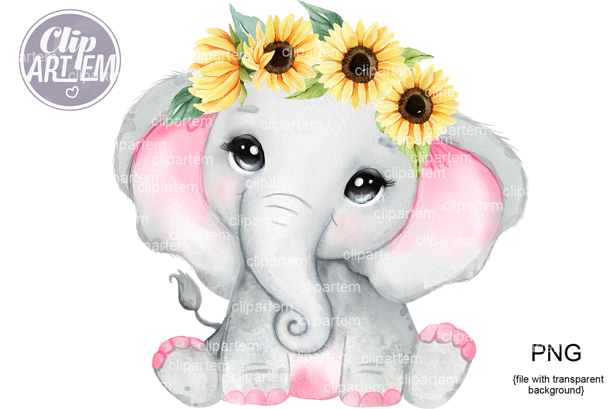 Con voi nước màu hồng và vương miện hoa hướng dương quả là một diện mạo lạ thường. Với bức hình này, bạn được đắm chìm trong cảm giác vui tươi và vô tư giống như khi một đứa trẻ nhặt được nhiều bông hoa hướng dương.