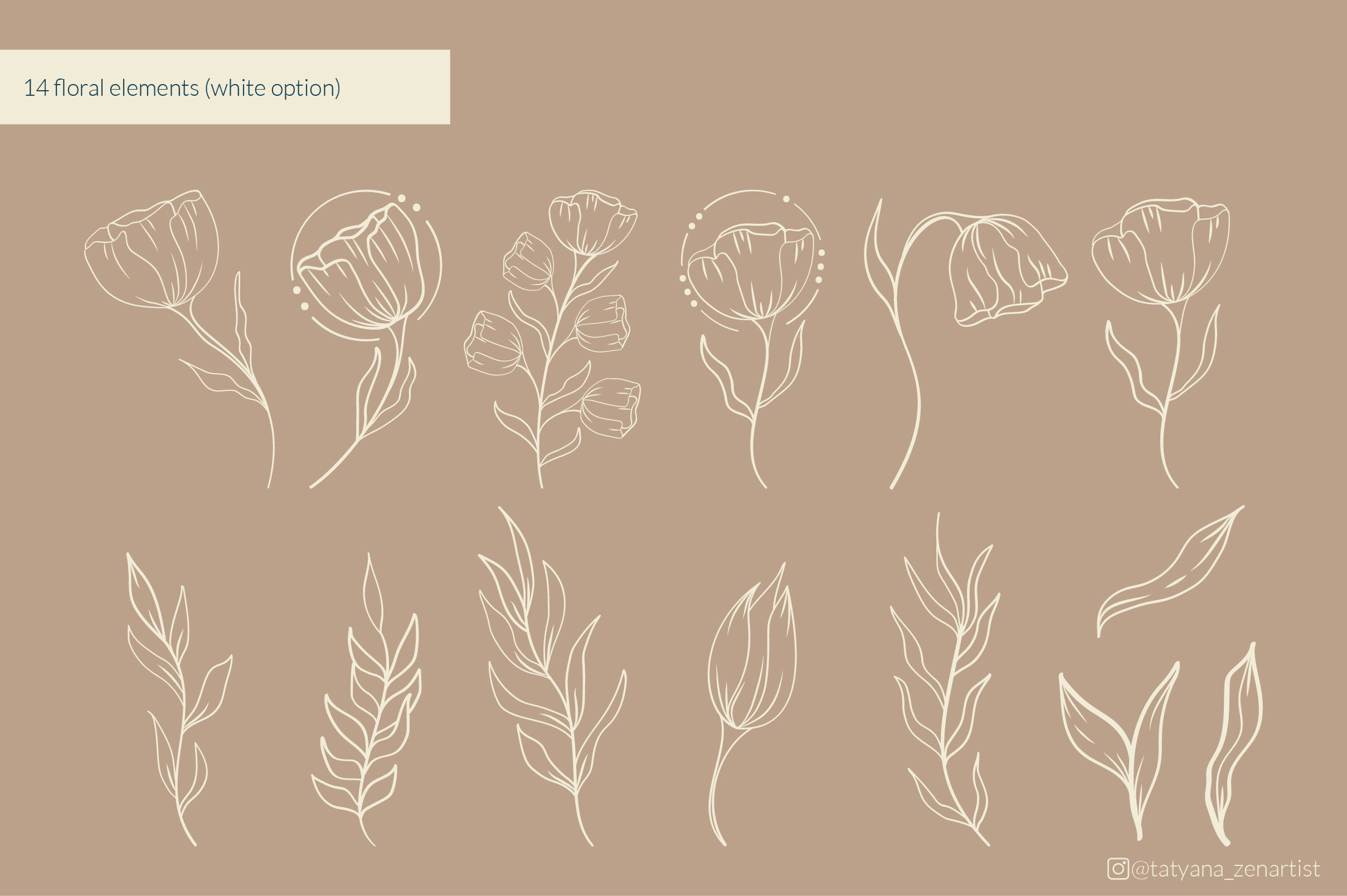 Download Botanical Flower Svg Floral Line Art Clipart Svg By Zenart Studio By Tatyana Matsiushkova Thehungryjpeg Com