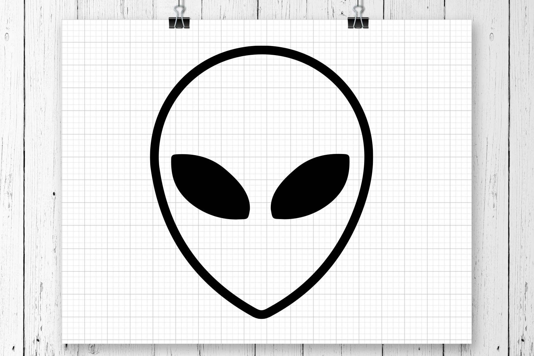 Download Alien Face Svg Clipart By Svg Ful Thehungryjpeg Com