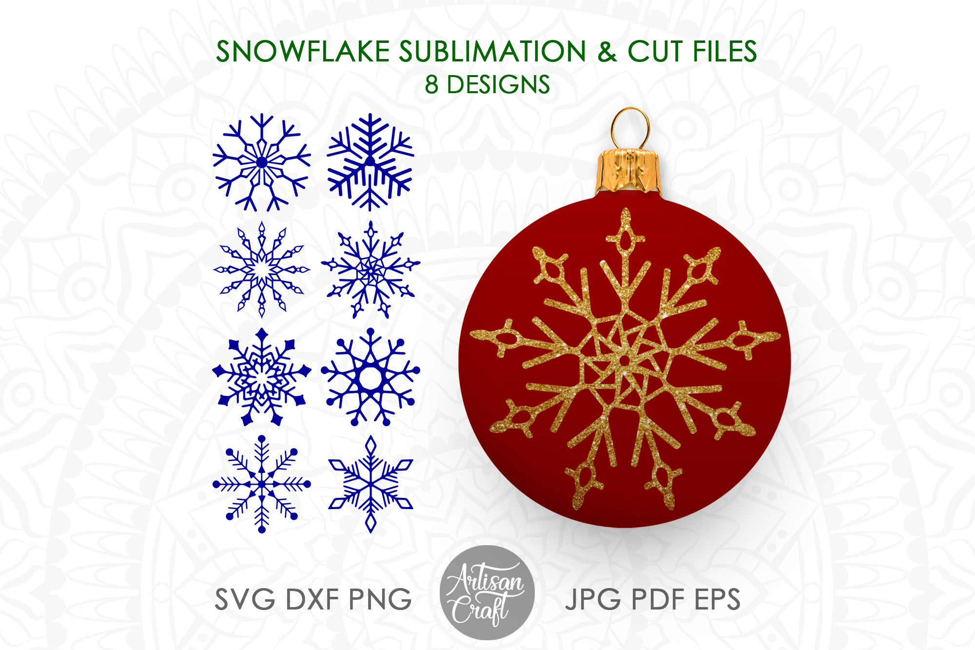 Download Snowflake Svg Snowflake Clipart By Artisan Craft Svg Thehungryjpeg Com