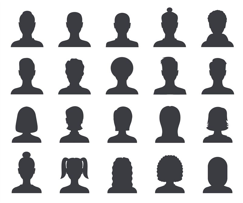 woman face silhouette profile