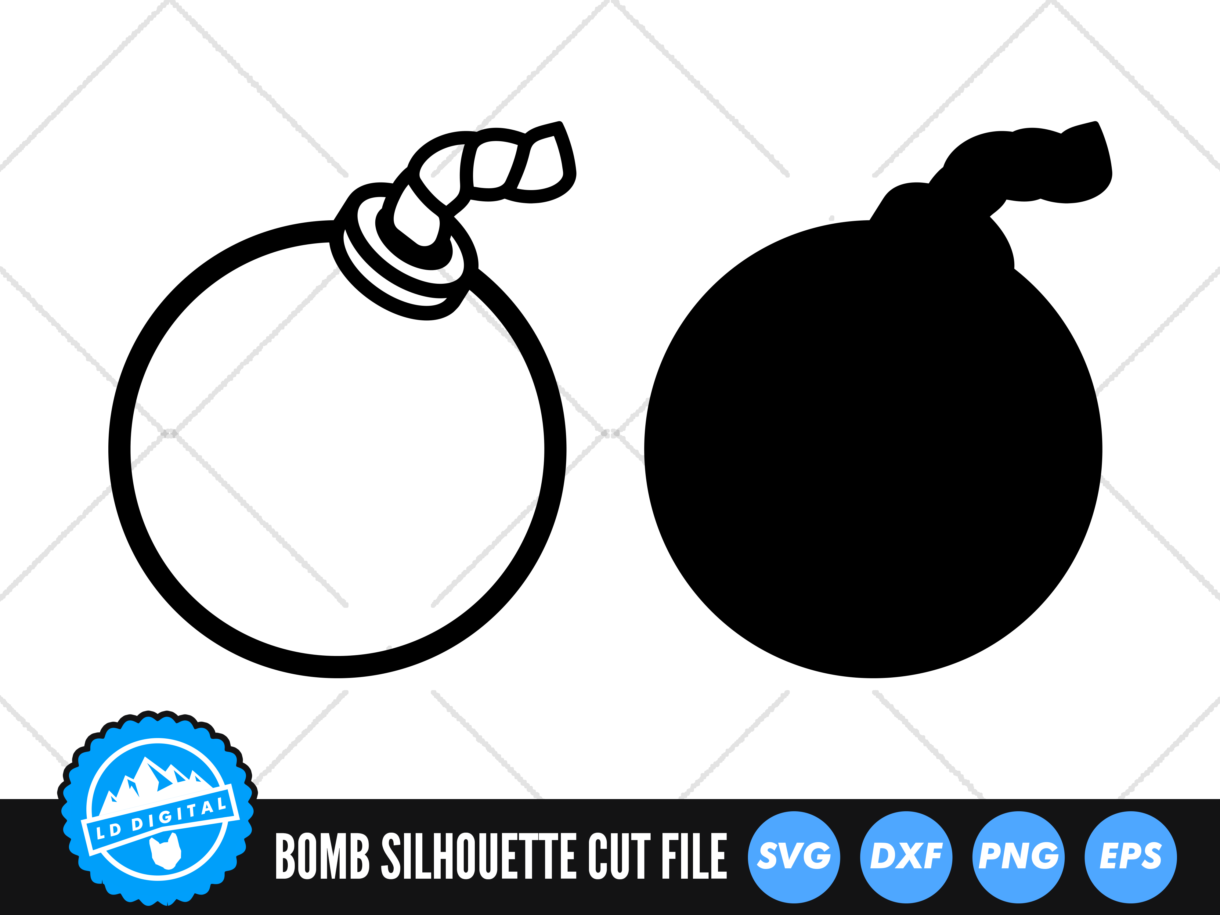 cameo sale bomb Clipart cricut skull bomb SVG Files silhouette cut files commercial &  personal use