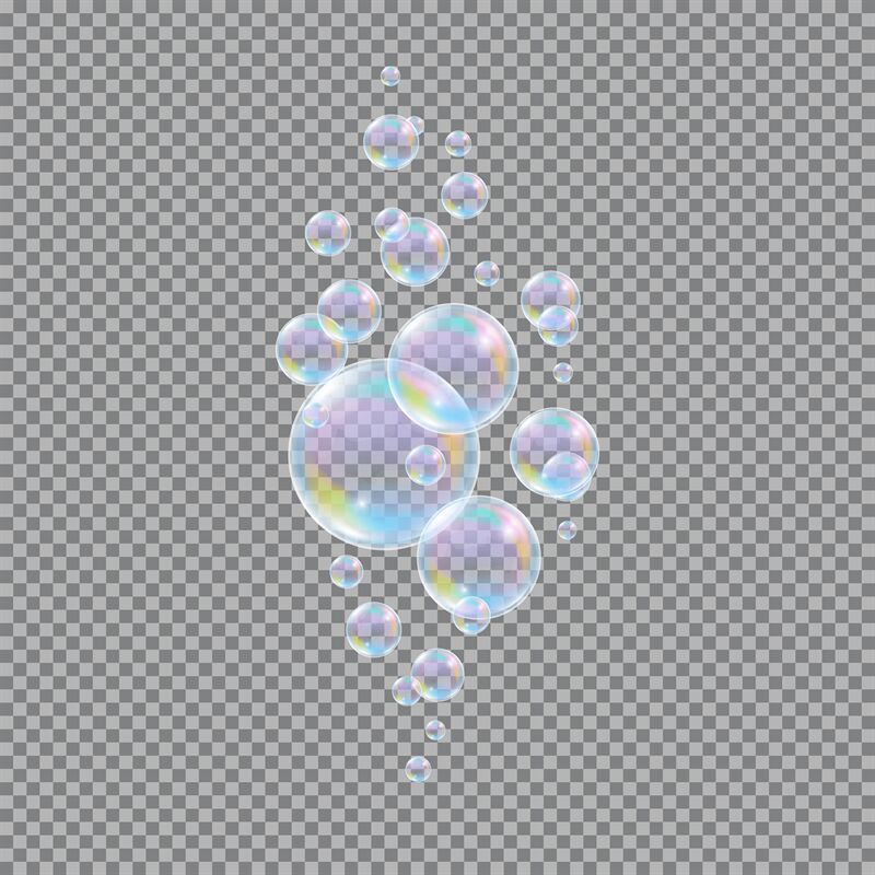 Premium Vector  Collection of realistic soap bubbles png. bubbles are  located on a transparent background.