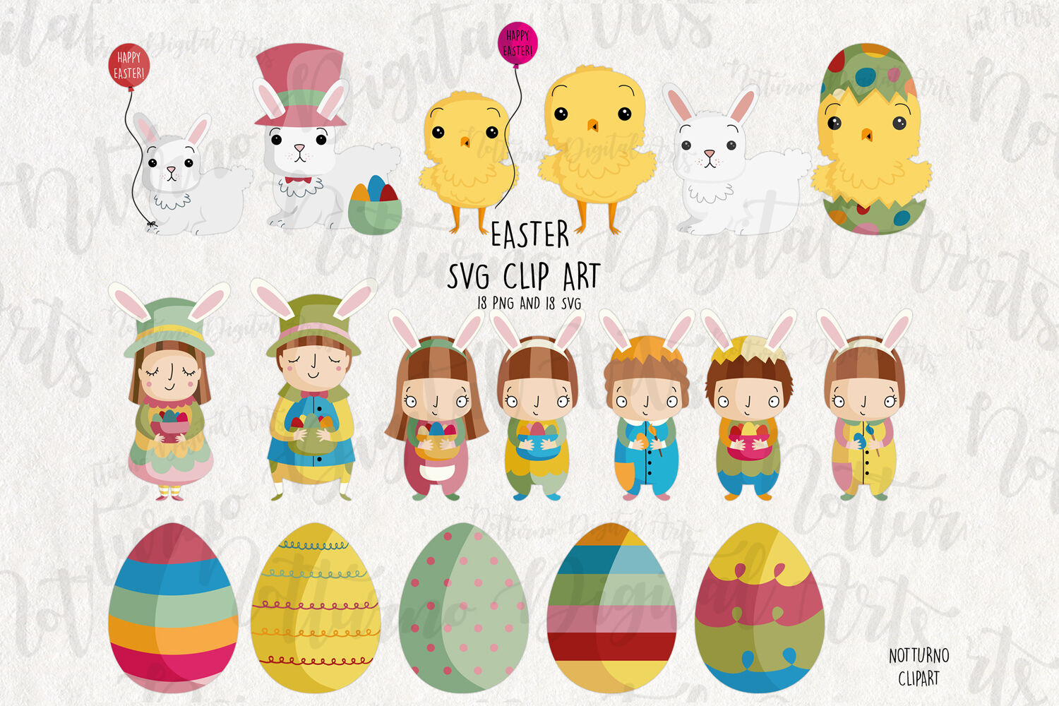 Download Easter Svg Clipart Easter Clip Art By Notturnoclipart Thehungryjpeg Com