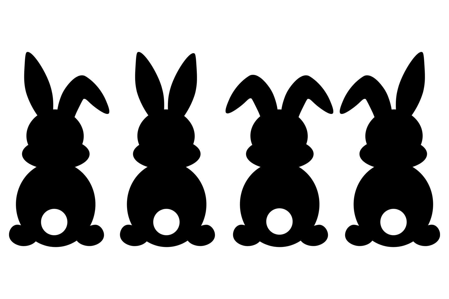 Printable Rabbit Silhouette Printable World Holiday