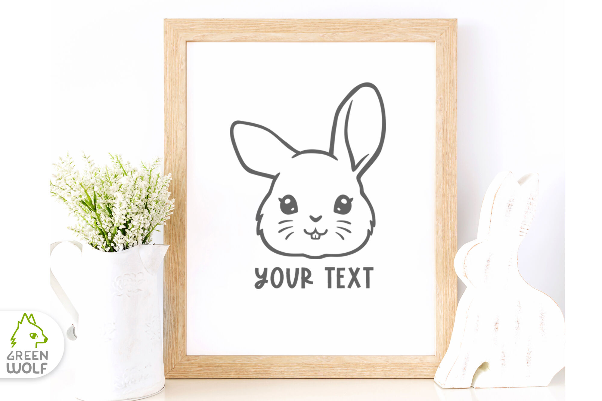 Download Bunny Face Svg Cute Farm Animals Svg Files For Cricut Bunny Clipart By Green Wolf Art Thehungryjpeg Com