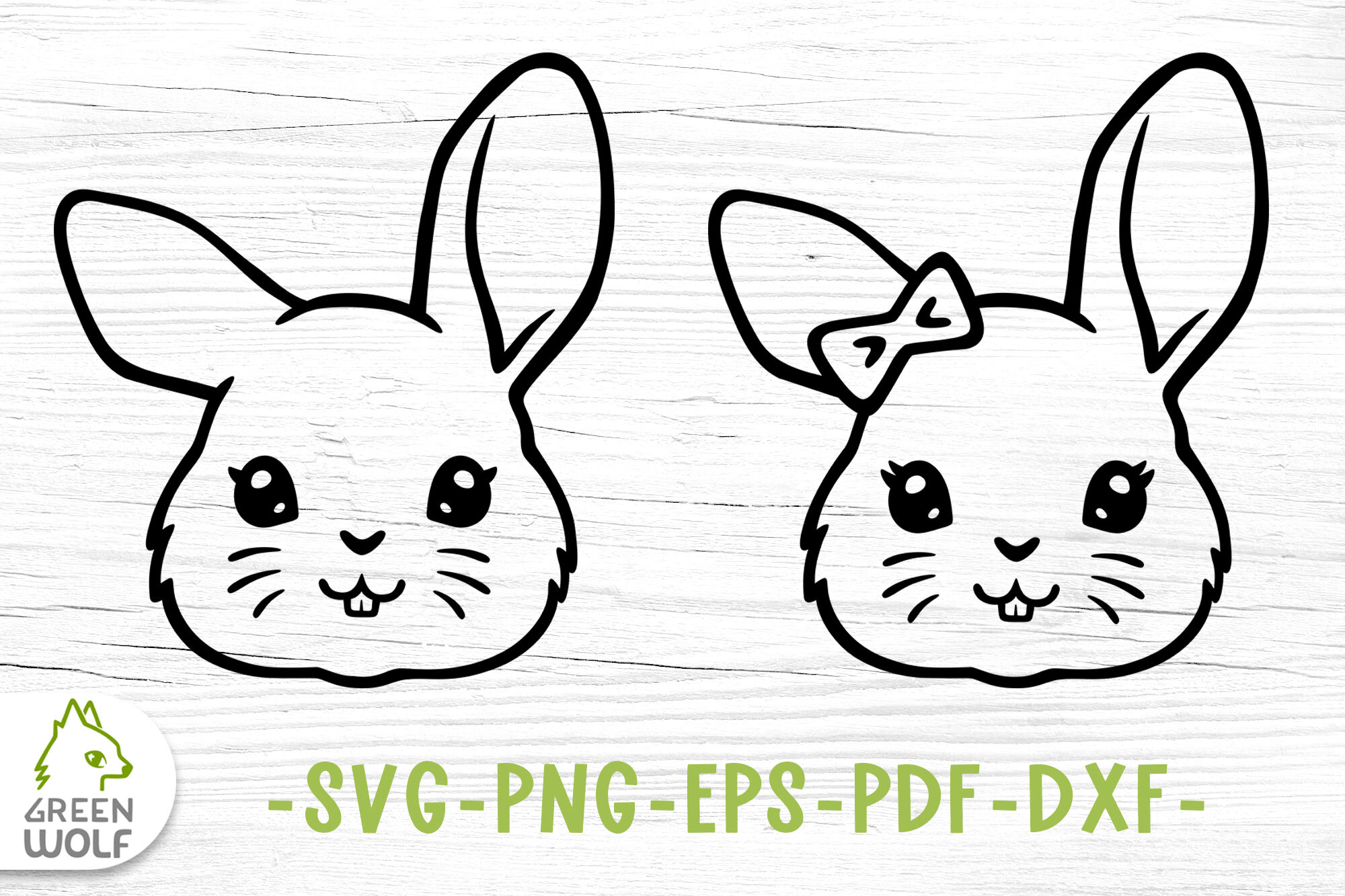 Bunny face svg Cute farm animals svg files for cricut Bunny clipart By