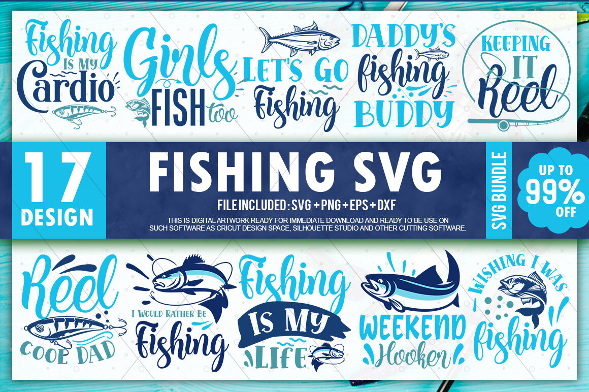 Fishing SVG Bundle, fish svg, bass svg, fish hook svg, lake svg By