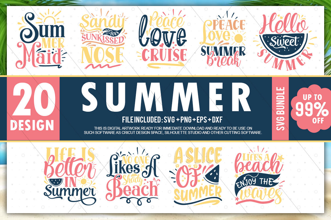 Download Summer Svg Bundle Summer Svg Beach Svg Summer Design For Shirts By Designavo Thehungryjpeg Com