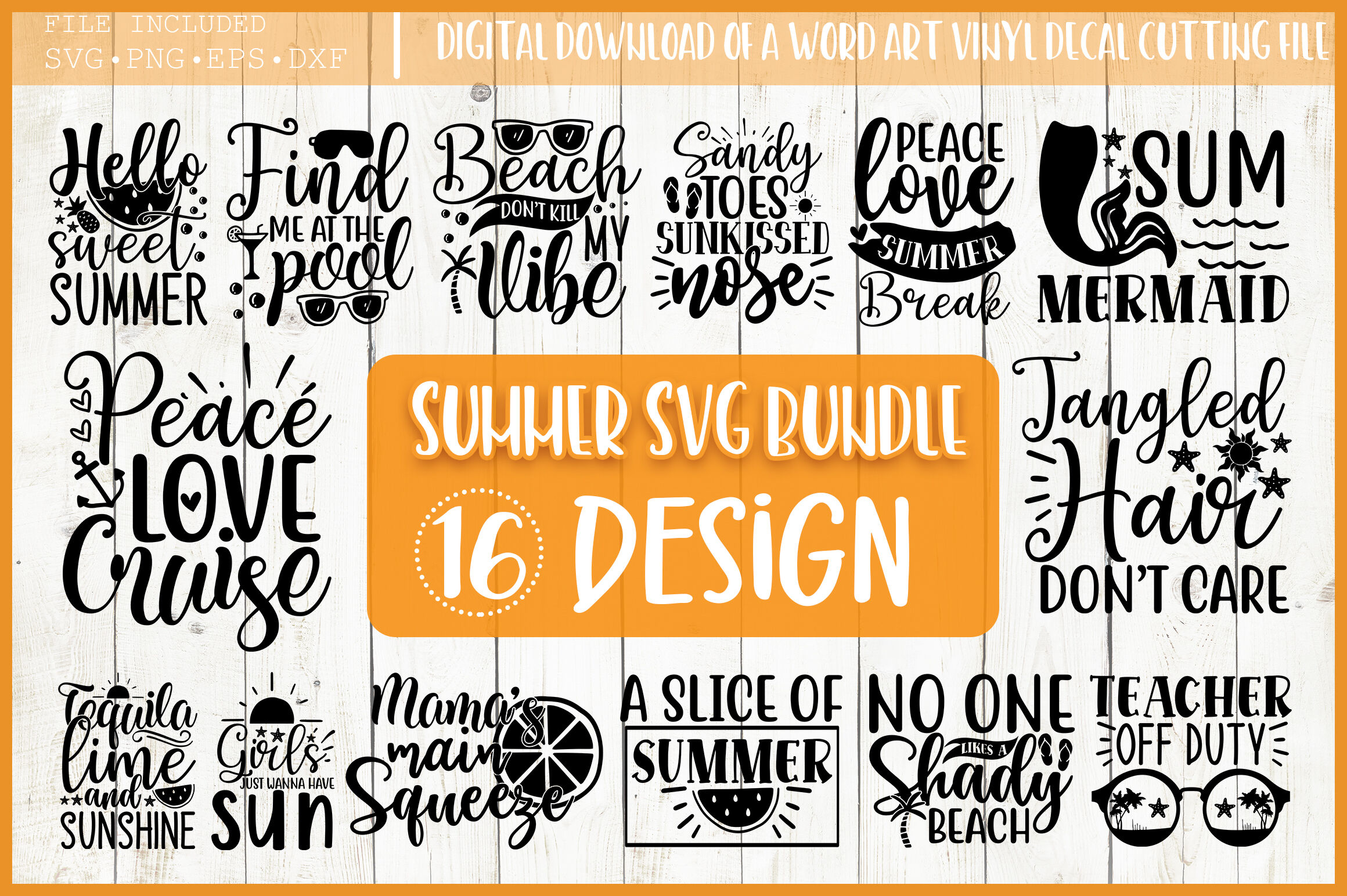 Summer Bundle Svg Vacation Svg Inspirational Quotes Summer Shirt Svg By Designavo Thehungryjpeg Com