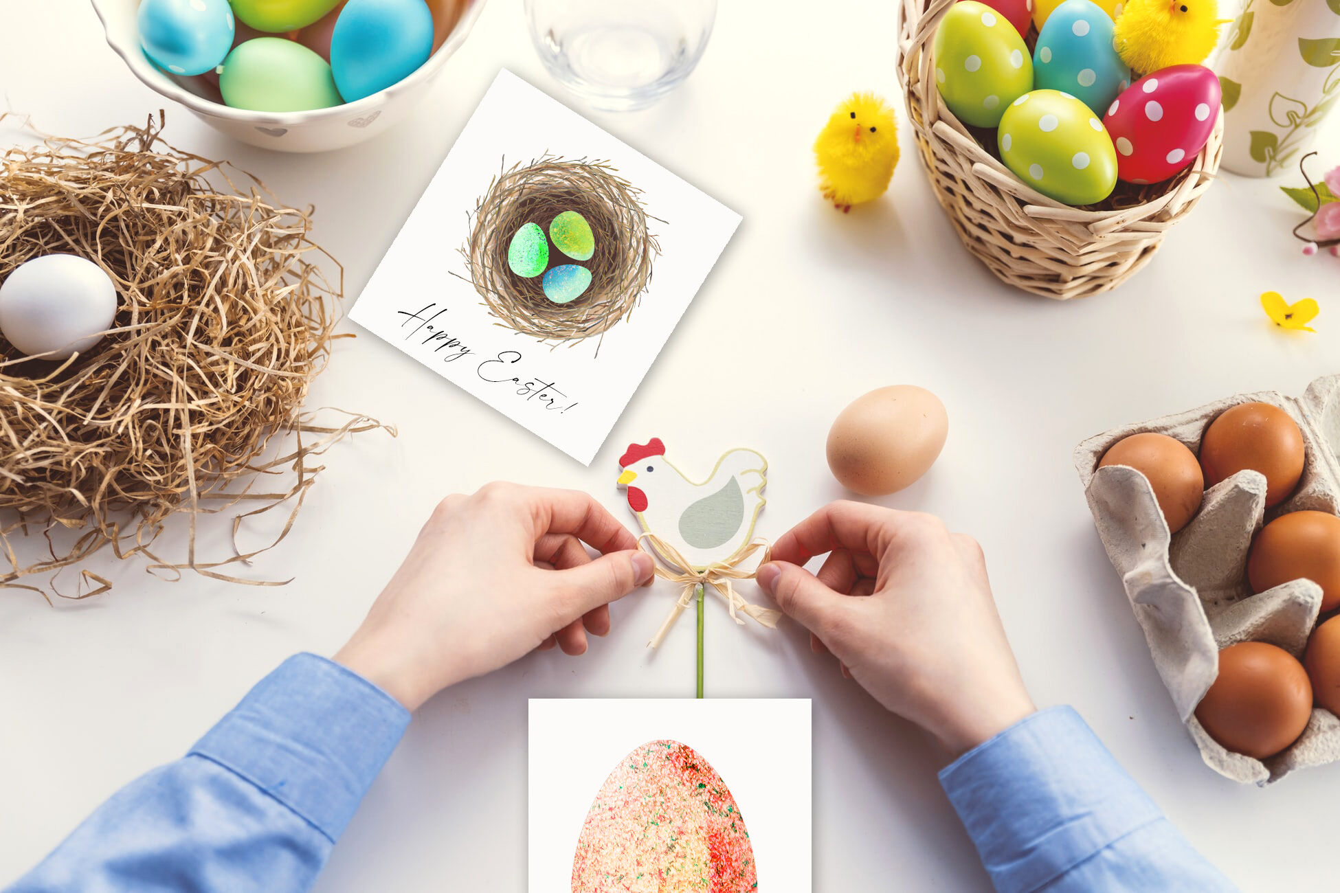 Newsletters Digital download School Cardmaking Jpg Printable Hand Painted Invitations Png Easter Eggs Easter Watercolor Craft
