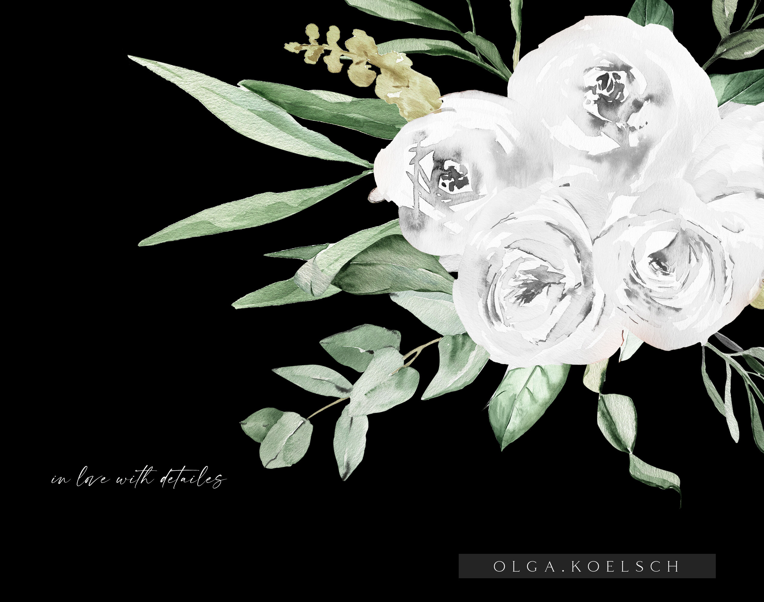 white flowers bouquet png