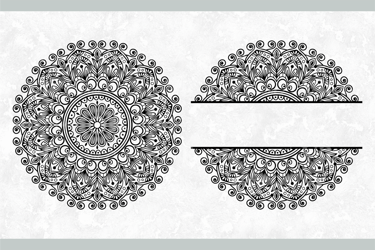 Flower Monogram SVG, Mandala, Circle, Free