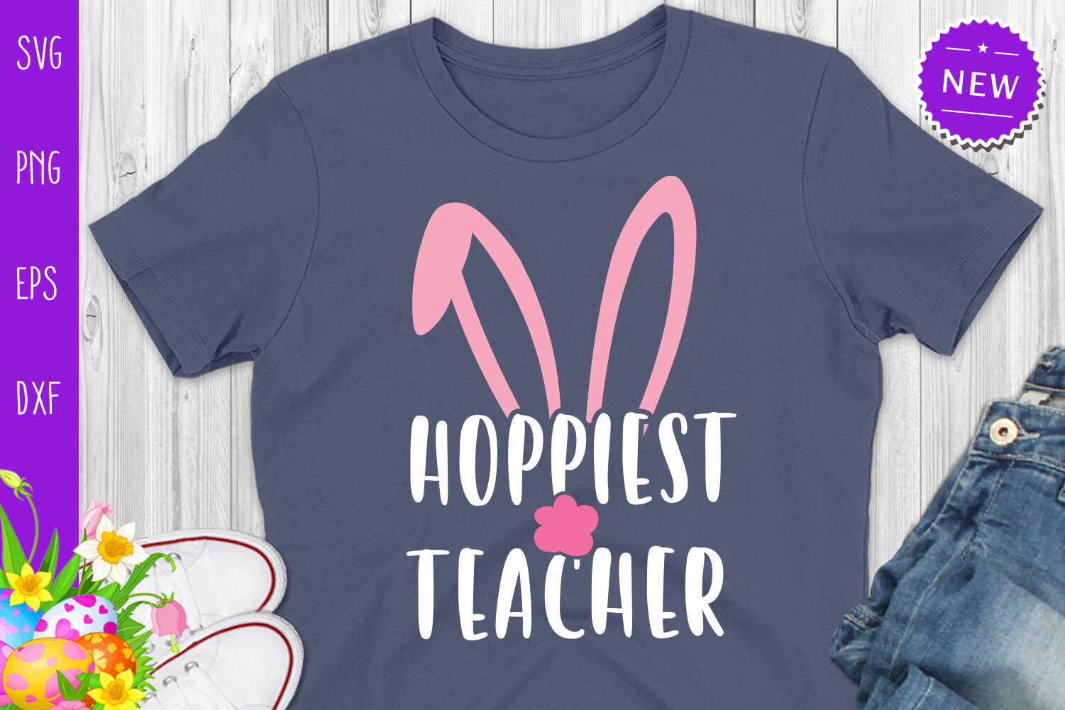 Download Hoppiest Teacher Svg, Bunny Teacher Svg, Easter Teacher ...