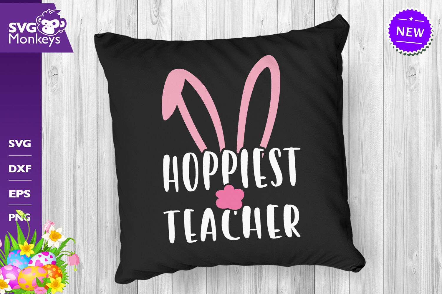 Download Hoppiest Teacher Svg, Bunny Teacher Svg, Easter Teacher Svg By All About Svg | TheHungryJPEG.com