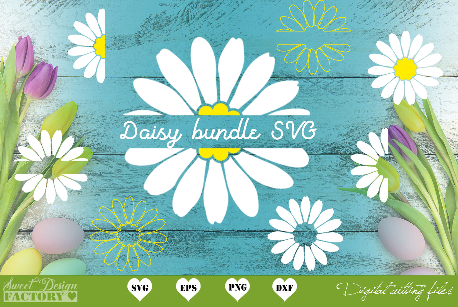 Download Daisy Svg Easter Flower Clipart By Sweetdesignfactory Thehungryjpeg Com