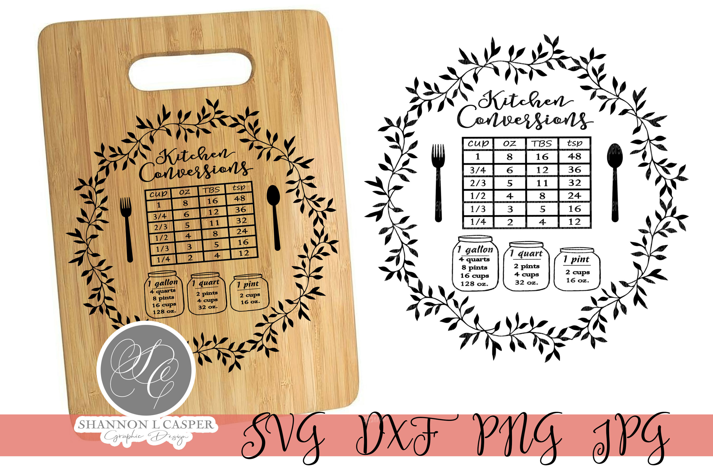 Wood Burning Kitchen Conversion Chart Cutting Board - Homemade Cricut  Stencil - Ashlee Marie - real fun with real food