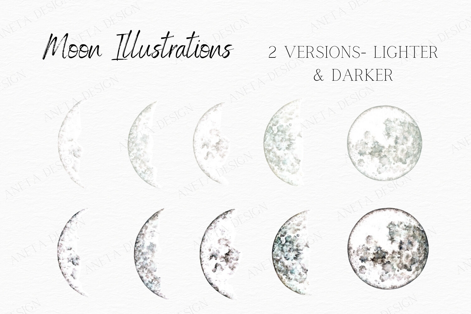 Phases of the Moon and Percent of the Moon Illuminated