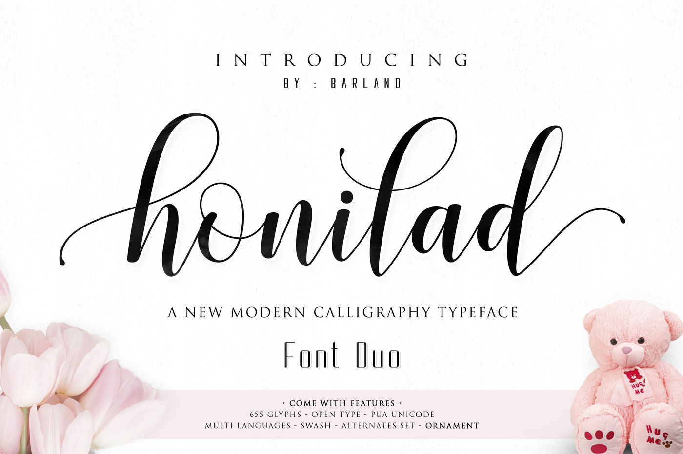 Honilad Script Font Duo By Barland Thehungryjpeg Com