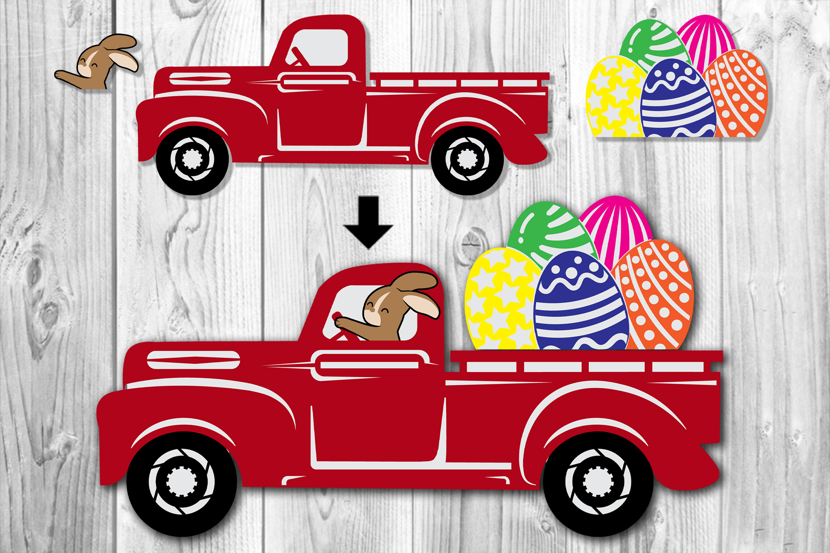 Free Free 109 Truck With Easter Eggs Svg SVG PNG EPS DXF File