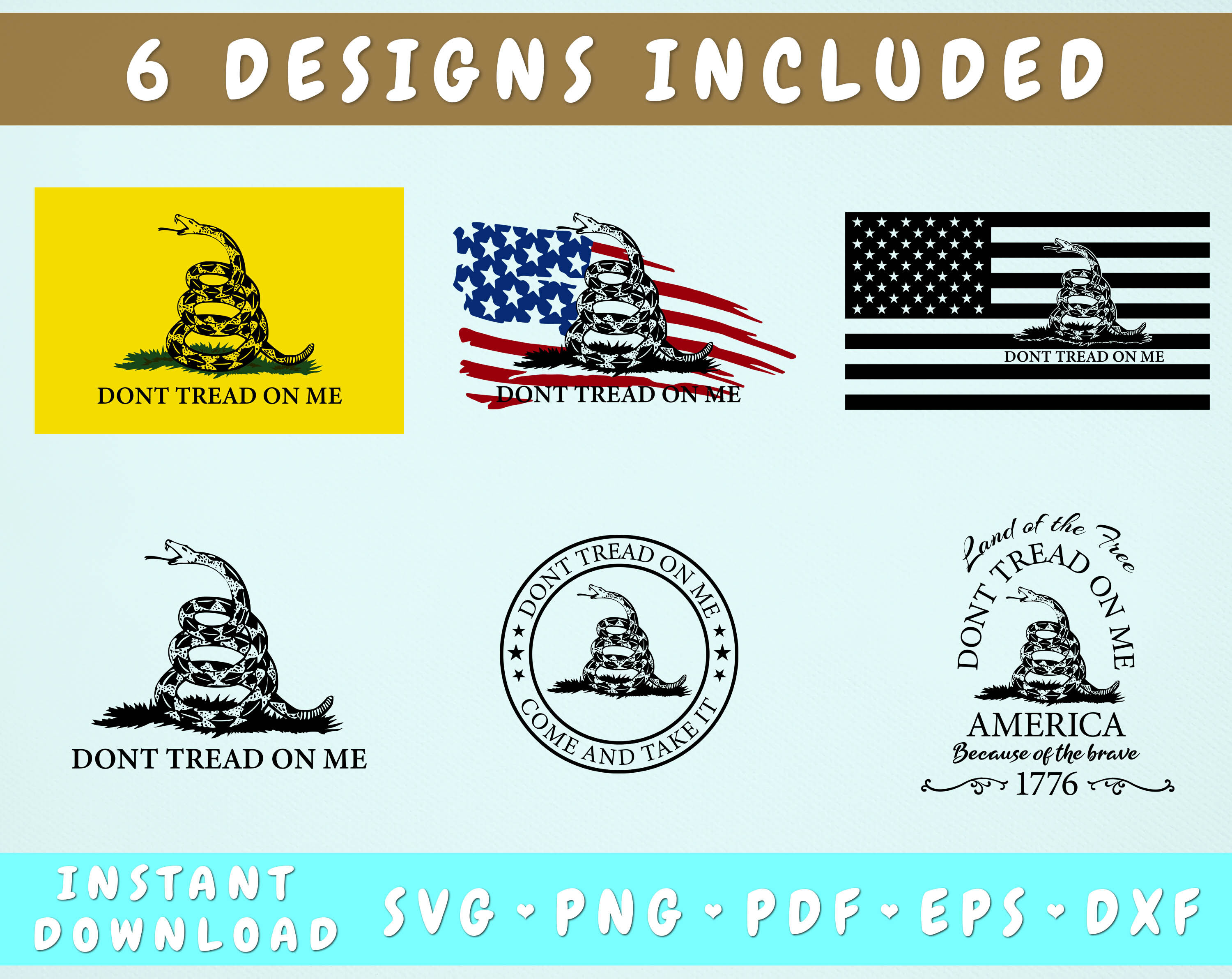 The Gadsden Flag Don't Tread on me Flag SVG file ready for engraving ...